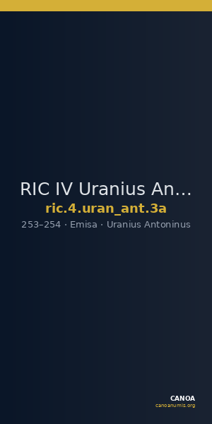 RIC IV Uranius Antoninus 3a — CANOA