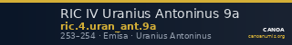 RIC IV Uranius Antoninus 9a — CANOA