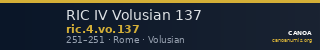 RIC IV Volusian 137 — CANOA