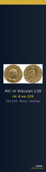RIC IV Volusian 139 — CANOA