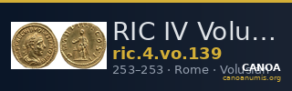 RIC IV Volusian 139 — CANOA