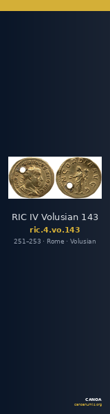 RIC IV Volusian 143 — CANOA