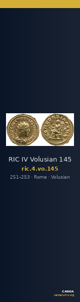 RIC IV Volusian 145 — CANOA