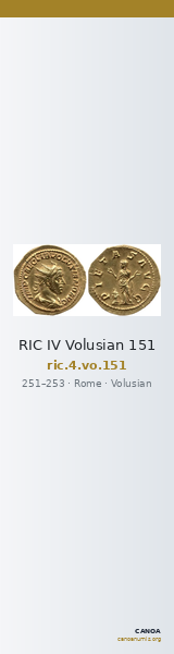RIC IV Volusian 151 — CANOA