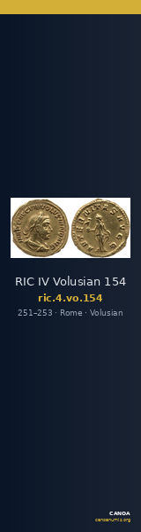RIC IV Volusian 154 — CANOA