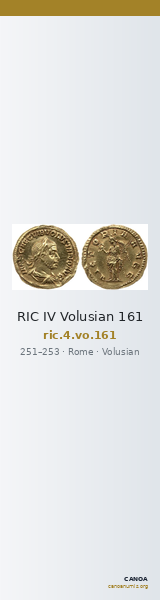 RIC IV Volusian 161 — CANOA
