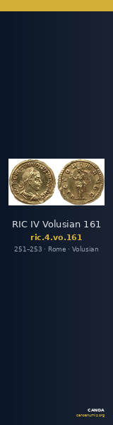 RIC IV Volusian 161 — CANOA