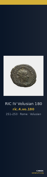RIC IV Volusian 180 — CANOA