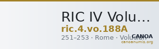 RIC IV Volusian 188A — CANOA