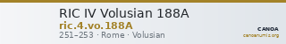 RIC IV Volusian 188A — CANOA