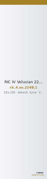 RIC IV Volusian 224B: Subtype 1 — CANOA