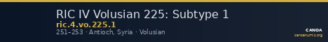 RIC IV Volusian 225: Subtype 1 — CANOA