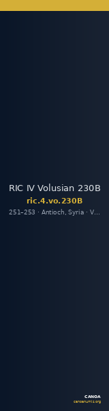 RIC IV Volusian 230B — CANOA
