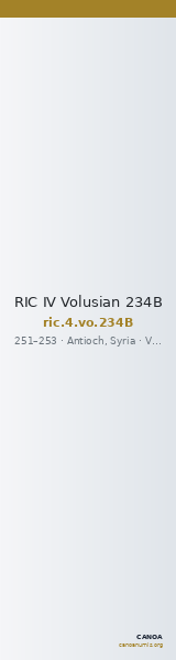 RIC IV Volusian 234B — CANOA