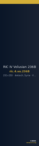 RIC IV Volusian 236B — CANOA