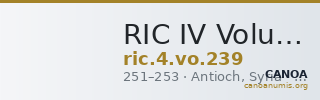 RIC IV Volusian 239 — CANOA