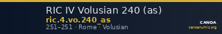 RIC IV Volusian 240 (as) — CANOA