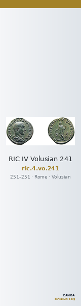 RIC IV Volusian 241 — CANOA