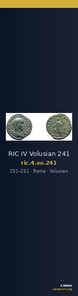RIC IV Volusian 241 — CANOA