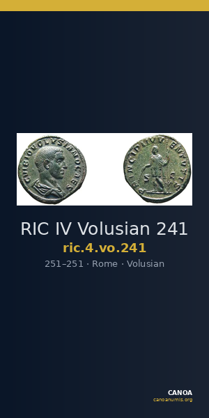 RIC IV Volusian 241 — CANOA