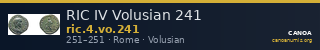 RIC IV Volusian 241 — CANOA