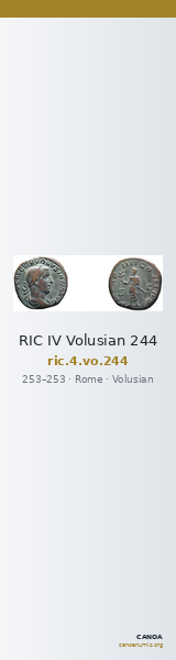 RIC IV Volusian 244 — CANOA