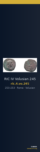 RIC IV Volusian 245 — CANOA