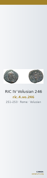 RIC IV Volusian 246 — CANOA