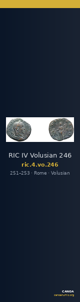 RIC IV Volusian 246 — CANOA