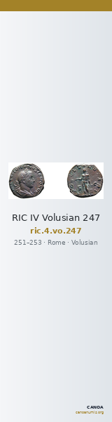 RIC IV Volusian 247 — CANOA