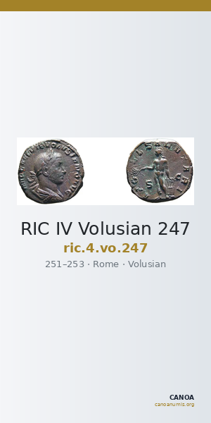 RIC IV Volusian 247 — CANOA
