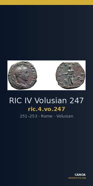 RIC IV Volusian 247 — CANOA