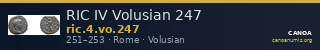 RIC IV Volusian 247 — CANOA