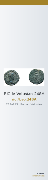 RIC IV Volusian 248A — CANOA