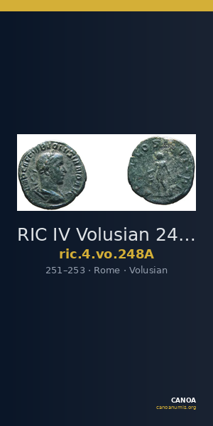 RIC IV Volusian 248A — CANOA