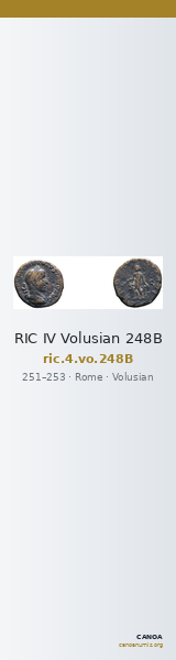 RIC IV Volusian 248B — CANOA