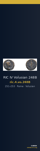 RIC IV Volusian 248B — CANOA