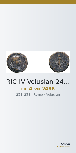 RIC IV Volusian 248B — CANOA