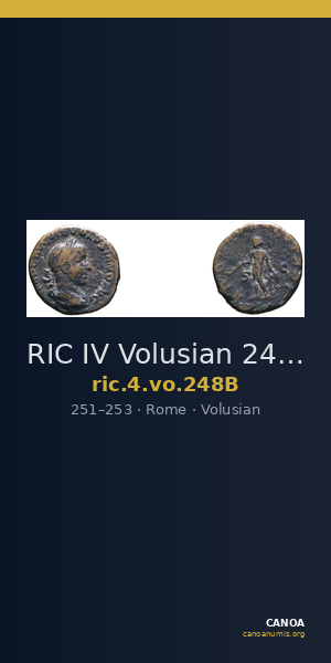 RIC IV Volusian 248B — CANOA