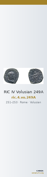 RIC IV Volusian 249A — CANOA