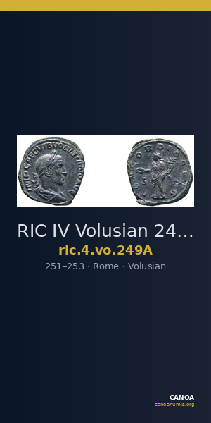 RIC IV Volusian 249A — CANOA