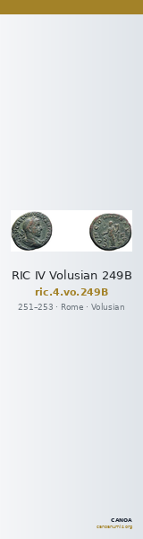 RIC IV Volusian 249B — CANOA