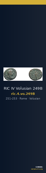 RIC IV Volusian 249B — CANOA