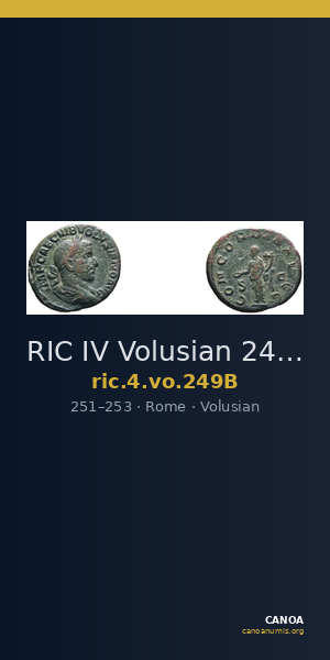 RIC IV Volusian 249B — CANOA