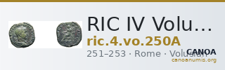 RIC IV Volusian 250A — CANOA