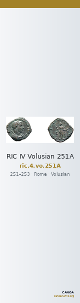 RIC IV Volusian 251A — CANOA