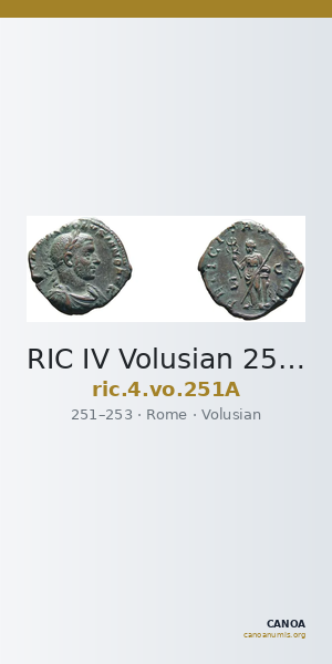 RIC IV Volusian 251A — CANOA