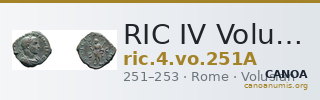 RIC IV Volusian 251A — CANOA