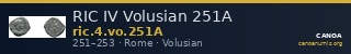 RIC IV Volusian 251A — CANOA