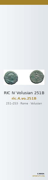 RIC IV Volusian 251B — CANOA